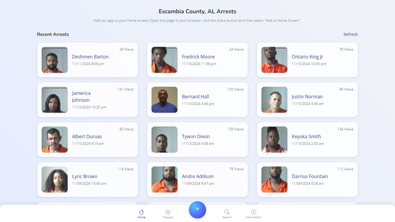 Escambia County, AL Arrests - Public Jail Records