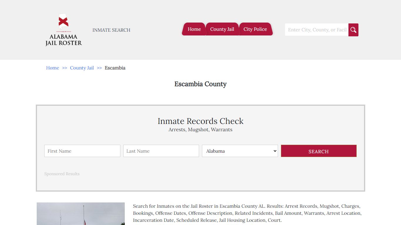 Escambia County - Alabama Jail Inmate Search